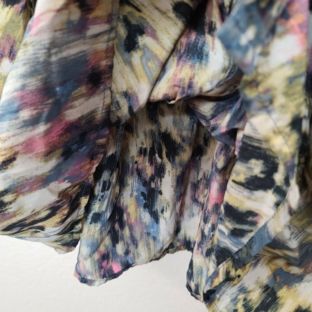 Mimi Chica Dress Juniors Medium Black Colorful Ombre Tie Dye Mini Casual Summer - Picture 10 of 12